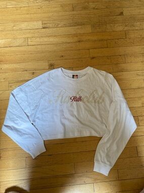 Kith coca-cola white crew  neck. Long sleeves. Size medium